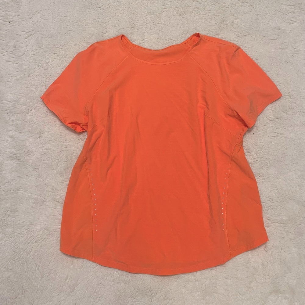 Lululemon Orange Short Sleeve Top